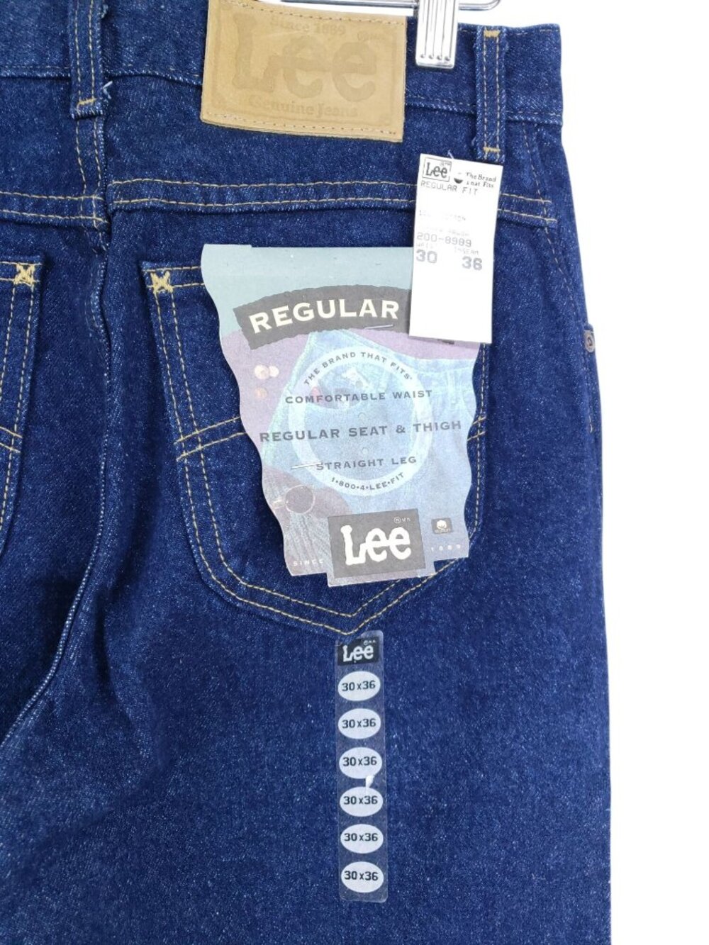 Lee Mens Size 30/37 Regular Fit Jeans Tall Straight Fit - Picture 3 of 9